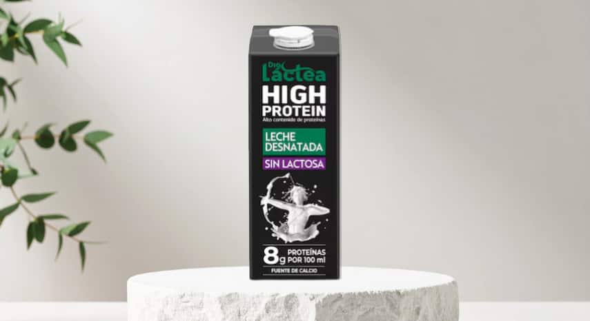 Leche desnatada sin lactosa